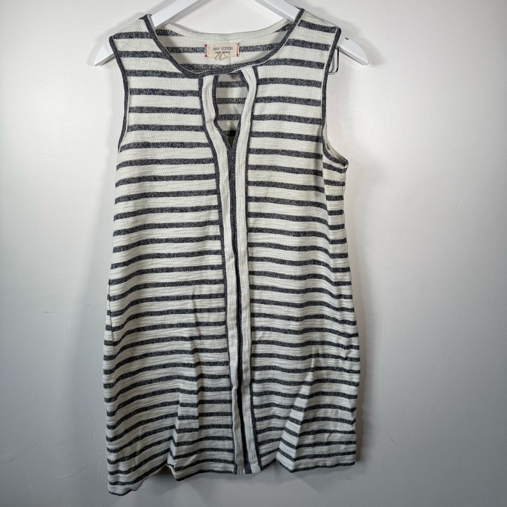 Max Edition Weekend Striped Sleeveless Casual Dress Size L